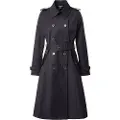 Ralph Lauren for woman. 297951255003 Double breasted trench coat navy (S), Casual, Cotton