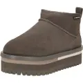 Tommy Hilfiger for woman. EN0EN02599 Platform ankle boots with warm grey lining (39), Leather, 3 to 5 cm, None, Casual