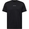 Michael Kors for man. CT4524E1V2 T-shirt with white stripes and logo (M), Black, Casual, Cotton, Short sleeve