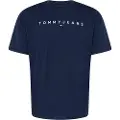 Tommy Hilfiger Reg Linear Logo Kortarmet T-skjorte