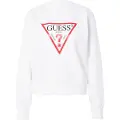 GUESS for woman. W2YQ16KBA11 Original Fleece Sweatshirt white (XL), Casual, Cotton