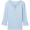 Tom Tailor Henley 3/4-ermet T-skjorte