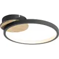 QAZQA Moderne taklampe svart med tre inkl. LED 3-trinns dimbar - Alec
