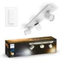 Philips Hue Runner Triple Spotlight - Hvit - Med dimmebryter