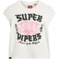 Superdry Embellished Poster Cap Kortarmet T-skjorte
