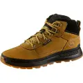 Timberland for man. TB0A1ZQH2311 Field Trekker low top lace-up leather shoes yellow (41), Flat, Laces, Casual, Sport, Outdoor