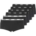 Puma Women's Mini Short 6 pack, Clothing, Black, 1
