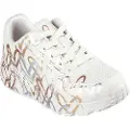 SKECHERS for woman/girl. 314067L Trainers Uno Lite Metallic Love beige (38), 3 to 5 cm, Laces, Casual, children's fashion