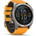 Garmin Fenix 8, 3,56 cm (1.4), AMOLED, Berøringsskjerm, 32 GB, GPS, 76 g