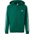 Adidas Essentials Fleece 3 Stripes Genser Med Hel Glidelås