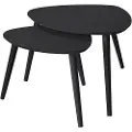 Cinas CinasSettbord Noble s/2SvartSofabordFra Homeroom
