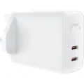 Acefast GaN vegglader (UK-plugg) 2x USB Type C 50W, Strømforsyning, PPS, Q3 3.0, AFC, FCP (A32 UK)