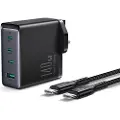 JOYROOM GaN-lader UK Joyroom JR-TCG05UK 140W 3x USB-C USB-A + USB-C / USB-C-kabel 240W 1,2m
