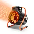 Vevor Drivhusvarmer, 2000W rask oppvarming med overopphetingsbeskyttelse, 2-trinns innstilling for lite dyrketelt, elektrisk bærbar varmevifte for drivhus, blomsterrom, arbeidsplass IP24 vanntett