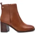 Carmela for woman. 16122802-CAMEL Leather ankle boots 161228 camel -heel height: 7cm (40), Brown, 5 to 8 cm, Zip, Casual
