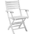 Cinas CinasKlappstol York m. armleneHvitSpisestolerFra Homeroom