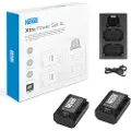 Newell Dl-usb 2 Batterier Np-fz100 Dobbel Lader