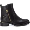 Carmela for woman. 16201702-NEGRO Leather Ankle Boots 162017 Black (36), Flat, Zip, Casual