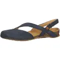 El naturalista for woman. 2581311NF005_0B0 Leather sandals N5813 Panglao blue (42), Flat, 1 to 3 cm