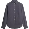 Superdry Studios Casual Linen Skjorte Med Lange Ermer