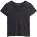 Superdry Studios Slub Embroidered Kort Ermet V-hals T-skjorte