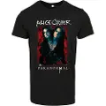 Mc Clothes Alice Cooper Paranormal Splatter Adult Black Kortarmet T-skjorte