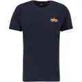 Alpha industries Puff Print Logo Bp T Kortarmet T-skjorte
