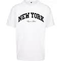 Mister tee New York College Oversize Kortarmet T-skjorte