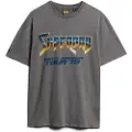 Superdry for man. M1012019A T-shirt 70S Rock Graphic Band grey (S), Casual, Cotton, Short sleeve
