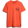 Superdry for man. M1012024A Copper Label Chest Graphic T-shirt orange (XXL), Casual, Cotton, Short sleeve