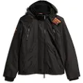 Superdry for man. M5011921A Hooded Mtn Windbreaker Jacket black (S), Casual, Recycled Polister, Sustainable