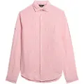 Superdry Studios Casual Linen Skjorte Med Lange Ermer