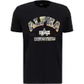 Alpha industries College Camo T Kortarmet T-skjorte