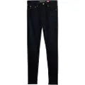 Superdry for woman. W7010796A High-waisted skinny jeans in organic cotton black (25/30), Denim, Polyester, Sustainable