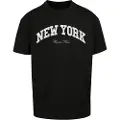 Mister tee New York College Oversize Kortarmet T-skjorte