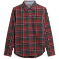 Superdry for man. M4010727A Lumberjack shirt red (S), Casual, Cotton, Long sleeve