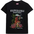 Superdry Tattoo Rhinestone Fitted Kortarmet T-skjorte