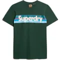 Superdry Retro Stripe Logo Kortarmet T-skjorte