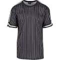 Urban Classics Oversized Striped Mesh Kortarmet T-skjorte
