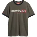 Superdry for man. M1012023A Core Ringer Workwear green T-shirt (XL), Casual, Cotton, Short sleeve