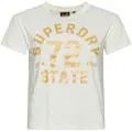Superdry College Scripted Graphic Kortarmet T-skjorte