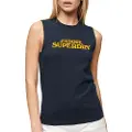Superdry Sport Luxe Graphic Fitted Ermeløs T-skjorte