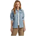 G-Star 70´s Slim Denim Skjorte Med Lange Ermer