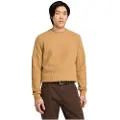 Timberland for man. TB0A62KYEGM1 Cotton raglan sleeve jumper Williams River beige (XL), Casual, Organic Cotton, Sustainable
