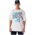 New Era Retro Graphic Brooklyn Nets Kortarmet T-skjorte