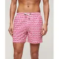 Superdry for man. M3010231A Printed swimming costume made from recycled material pink (XXL), Beachwear, Sustainable, Recycled polyester