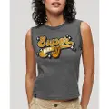 Superdry Retro Embellished Ermeløs T-skjorte