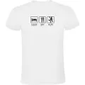 Kruskis Sleep Eat And Play Football Kortarmet T-skjorte