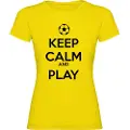 Kruskis Keep Calm And Play Football Kortarmet T-skjorte
