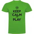 Kruskis Keep Calm And Play Football Kortarmet T-skjorte